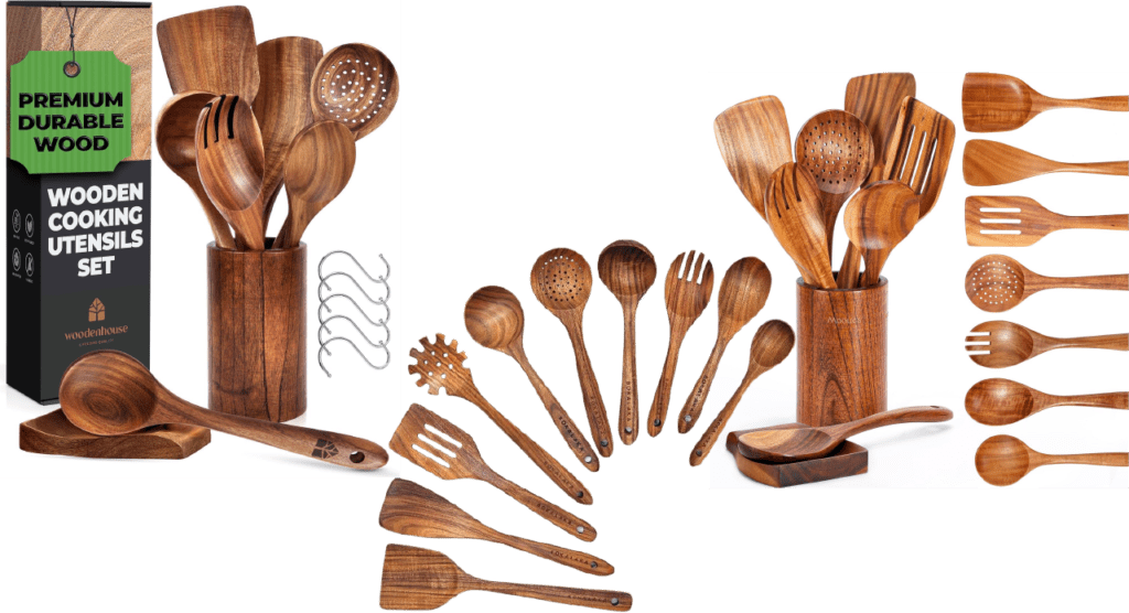 Wooden Utensils Set