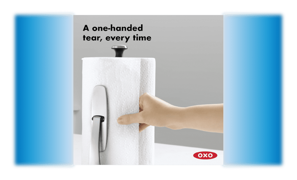 Tear sheets quickly, even with messy hands.